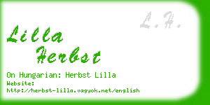 lilla herbst business card